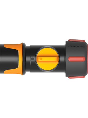 Fiskars Schlauchanschluss "QuickHoseConn" in Schwarz/ Orange