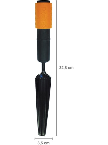Fiskars Unkrautstecher "QuikFit" in Schwarz/ Orange