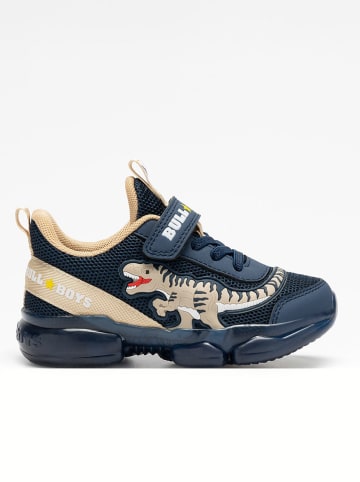 Bull Boys Sneakers "T-Rex" in Dunkelblau/ Beige