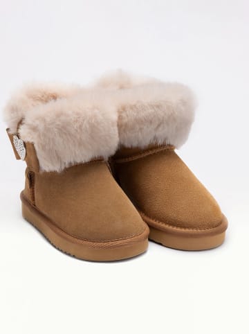 Lelli Kelly Leren winterboots "Zoey" lichtbruin