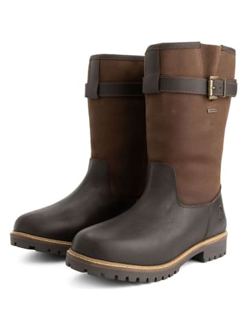 TRAVELIN' Leren boots "Aremark" bruin