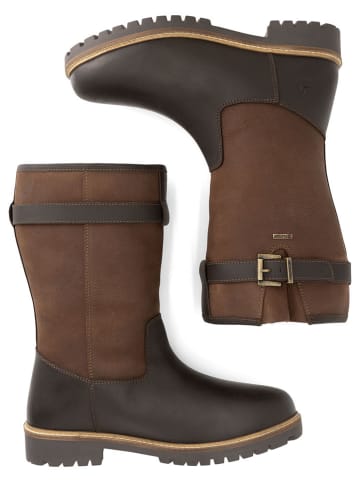 TRAVELIN' Leren boots "Aremark" bruin