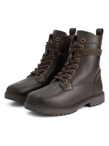 TRAVELIN' Leren boots "Kafjord" bruin