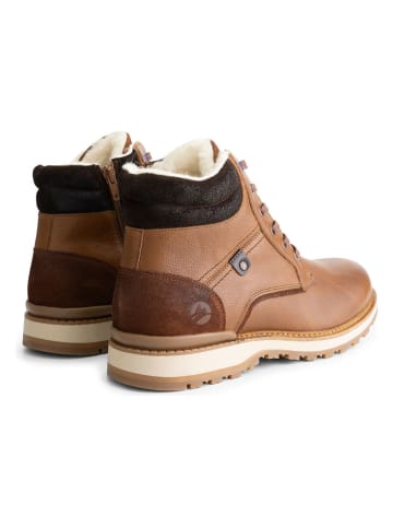 TRAVELIN' Leder-Boots "Sundby" in Hellbraun