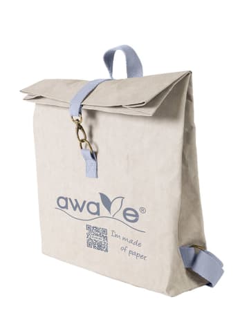 AWAVE Rucksack in Beige - (B)35 x (H)36 x (T)9,5 cm