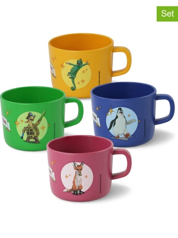 AWAVE 4er-Set: Tassen ''Die Schule der Magischen Tiere'' in Bunt - 250 ml