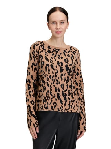 Betty Barclay Pullover in Camel/ Schwarz
