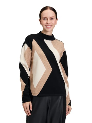 Betty Barclay Pullover in Schwarz/ Beige