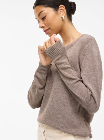Vila Pullover "Viril" in Taupe
