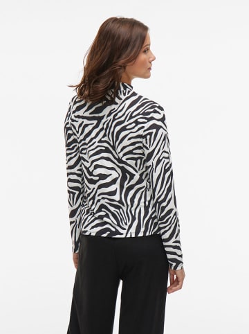 Vila Longsleeve "Vileoa" in Weiß/ Schwarz