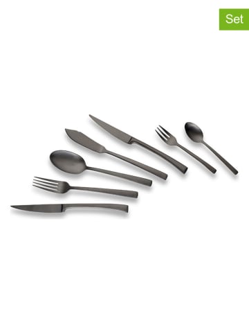 Echtwerk 42tlg. Tafelbesteck-Set "Avelino" in Schwarz