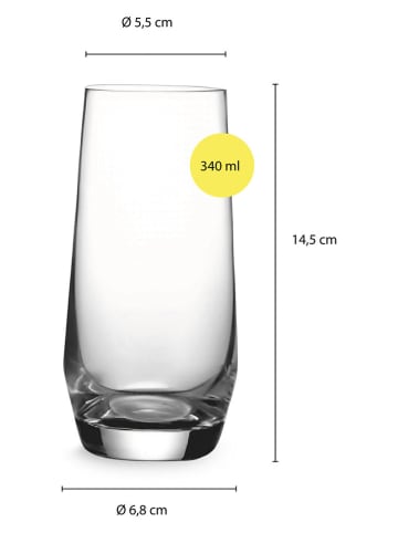 Echtwerk 12er-Set: Gläser - 340 ml