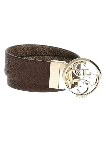 Guess Pasek w kolorze brązowo-beżowym