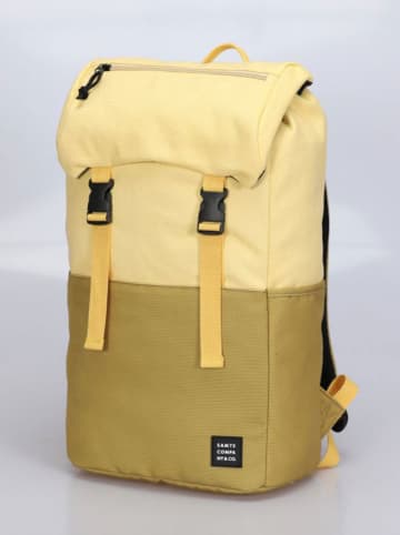 SAM73 Rucksack "Grewe" in Gelb/ Khaki - (L)46 x (B)38 cm