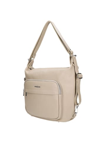 Wojas Leder-Rucksack in Beige - (B)29 x (H)30 x (T)13 cm