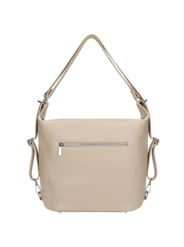 Wojas Leder-Rucksack in Beige - (B)29 x (H)30 x (T)13 cm