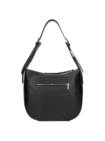 Wojas Leder-Schultertasche in Schwarz - (B)33 x (H)28 x (T)10 cm