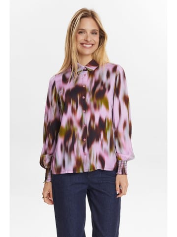 NÜMPH Blouse "Lilith" lichtroze/bordeaux