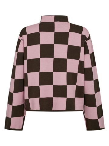 NÜMPH Pullover "Ciri" in Rosa/ Khaki