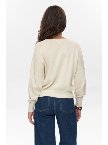 NÜMPH Sweter "Milray" w kolorze kremowym