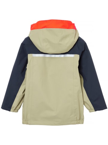 Helly Hansen Regenjacke "Shelter" in Beige/ Dunkelblau