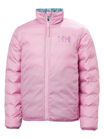 Helly Hansen Omkeerbare doorgestikte jas "Marka" lichtroze/turquoise
