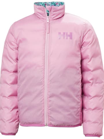 Helly Hansen Dwustronna kurtka pikowana "Marka" w kolorze jasnoróżowo-zielonym