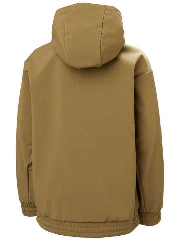 Helly Hansen Softshellhoodie "Powder" in Hellbraun