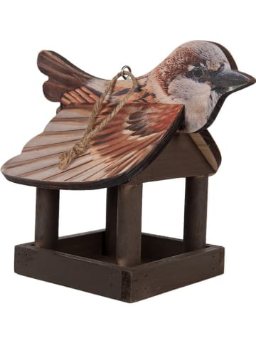 Clayre & Eef Vogelhuisje bruin - (B)17 x (H)25 x (D)21 cm