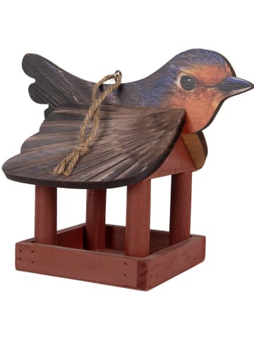 Clayre & Eef Vogelfutterhaus in Rot - (B)17 x (H)25 x (T)21 cm