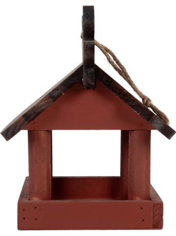 Clayre & Eef Vogelfutterhaus in Rot - (B)17 x (H)25 x (T)21 cm