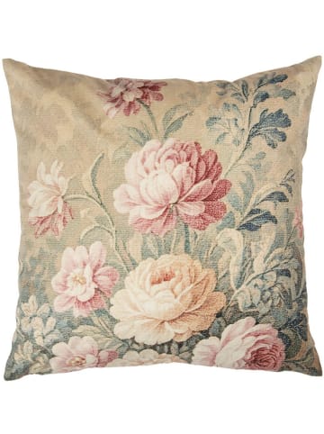 Clayre & Eef Kissenhülle in Beige/ Rosa - (L)45 x (B)45 cm