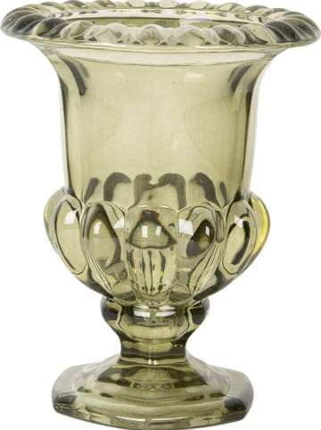 Clayre & Eef Wazon w kolorze zielonym - wys. 14 x Ø 12 cm