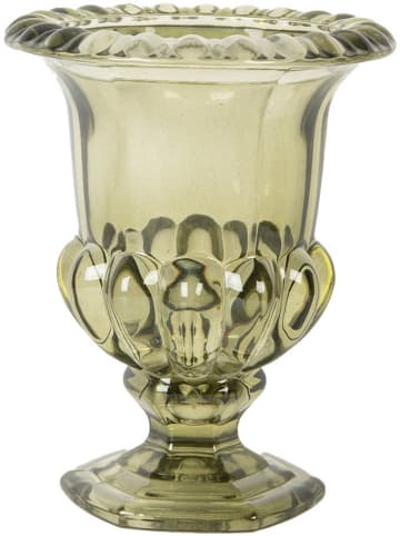 Clayre & Eef Wazon w kolorze zielonym - wys. 14 x Ø 12 cm