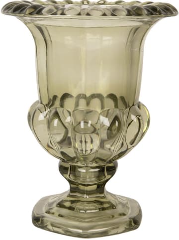 Clayre & Eef Wazon w kolorze zielonym - wys. 22 x Ø 18 cm