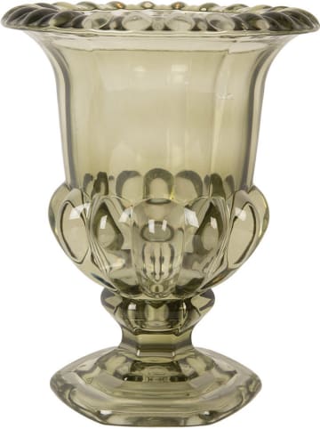 Clayre & Eef Wazon w kolorze zielonym - wys. 22 x Ø 18 cm