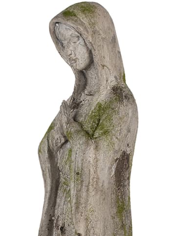 Clayre & Eef Dekofigur "Marienbild" in Grau - (H)67 x  Ø 15 cm
