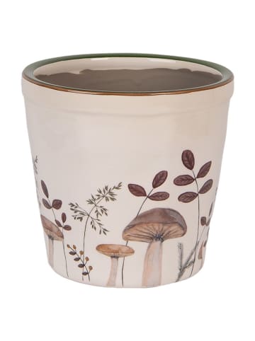 Clayre & Eef Bloempot beige/lichtbruin - (H)14 x Ø 15 cm