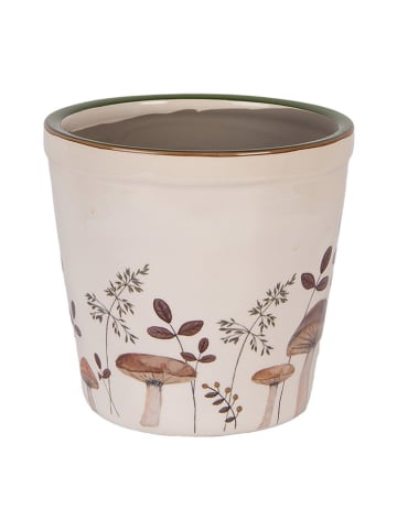 Clayre & Eef Doniczka w kolorze beżowo-jasnobrązowym - wys. 14 x Ø 15 cm