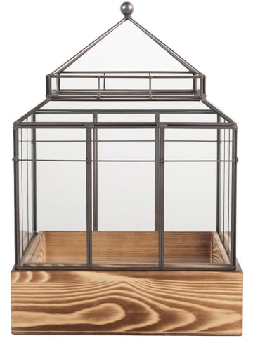 Clayre & Eef Decohuis grijs/lichtbruin - (B)21 x (H)32 x (D)21 cm