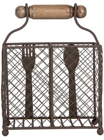 Clayre & Eef Besteckhalter in Braun - (B)19 x (H)24 x (T)11 cm