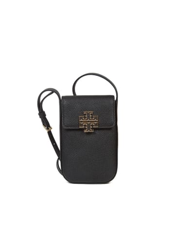 Tory Burch Leder-Handytasche in Schwarz - (B)8 x (H)18 x (T)3 cm