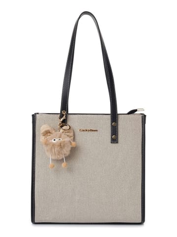Lucky Bees Schultertasche in Beige - (B)30 x (H)30 x (T)15 cm
