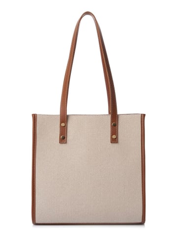 Lucky Bees Schoudertas beige - (B)30 x (H)30 x (D)15 cm