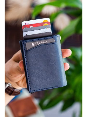 Lucky Bees Skórzany portfel w kolorze czarnym - 7 x 9 x 2 cm