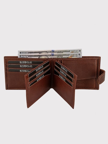 Lucky Bees Leren portemonnee lichtbruin - (H)8 x (D)2 cm