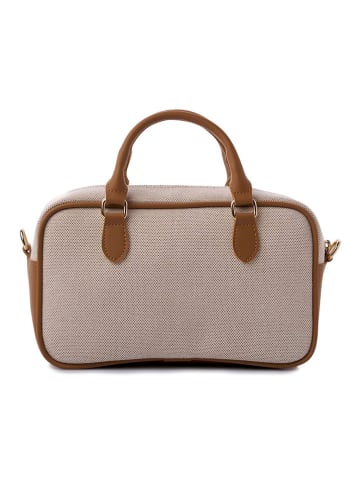 Lucky Bees Handtas beige/lichtbruin - (B)25 x (H)15 x (D)8 cm