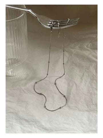 Lodie Silver Naszyjnik z elementami ozdobnymi - dł. 60 cm