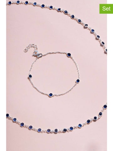 Lodie Silver 2tlg. Schmuckset mit Edelsteinen