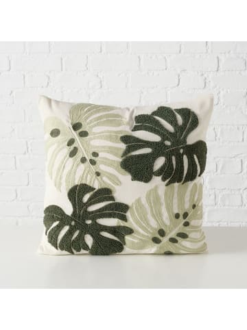 Boltze Kissen ''Dubia'' in Creme/ Grün - (L)45 x (B)45 cm